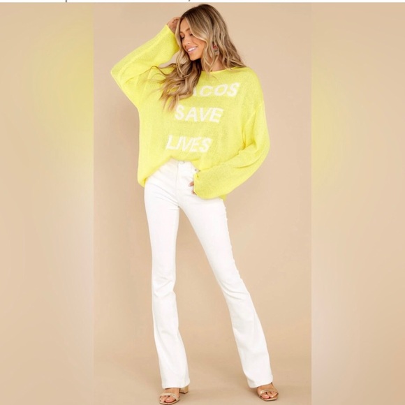 Anthropologie Yellow Sweater - Picture 1 of 2